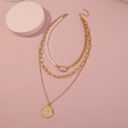 retro fashion necklace creative pearl multilayer alloy necklacepicture12